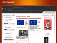 Tablet Screenshot of go-woman.com